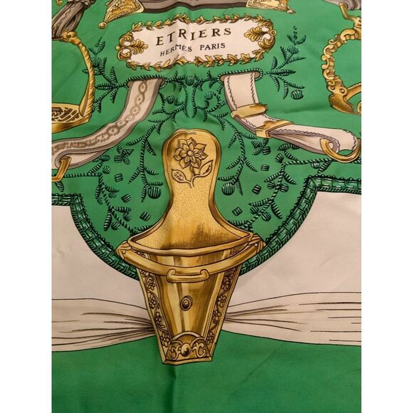 Vintage Hermes Silk Scarf 34" x 35" - Picture 2 of 5